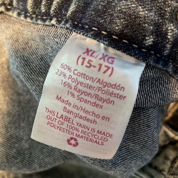 Nobo Relaxed Fit Jean short overalls 5 pockets Loops for belt Junior size 15-17 - Picture 12 of 13